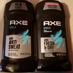 AXE Antiperspirant Deodorant Stick for Men Apollo 2.7 oz (Pack of 2)